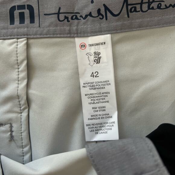 *NWOT Men’s Travis Mathew Treeline Boardshorts Heather Sleet – Sz 42 - Picture 9 of 9